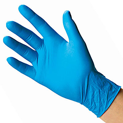 SureTouch blue nitrile powder-free gloves image