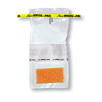 18-oz. Whirl-Pak hydrated speci-sponge bag image