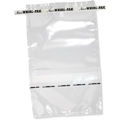 18oz White tape Whirl-Pak write-on bag image